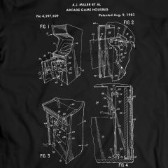 Cabinet Arcade Brevetto Blueprint T-Shirt