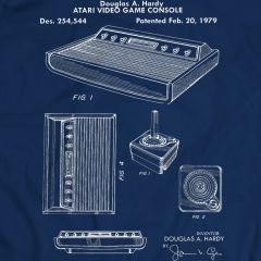 Gioco Atari Brevetto Blueprint T-Shirt
