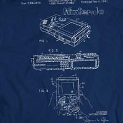 Nintendo Gameboy 1993 Brevetto T-Shirt
