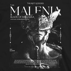 Malenia Elden Ring Fantasy Oscuro Vintage T-Shirt