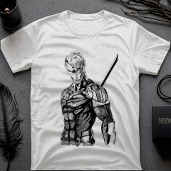 Metal Gear Solid Grey Fox Ninja Colpo Minimale T-Shirt
