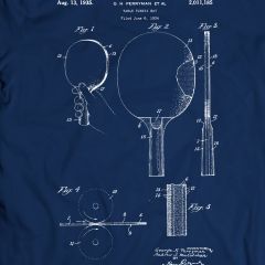 Racchetta Ping Pong Perryman 1935 T-Shirt