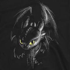 Toothless Fury Ink T-Shirt – Inspired by How To Train Your Dragon